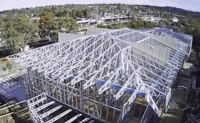 building steel roof trusses